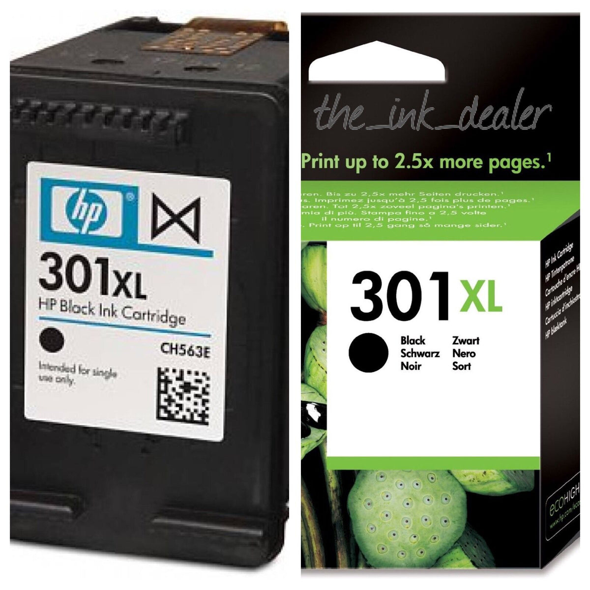 HP 1010 The For – People Black 1000 10 Cartridge Ink 2050 Genuine Ink CH563E 301XL 3050