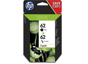 HP 62 2-pack Black/Tri-color Original Ink Cartridges (J3M80AE)