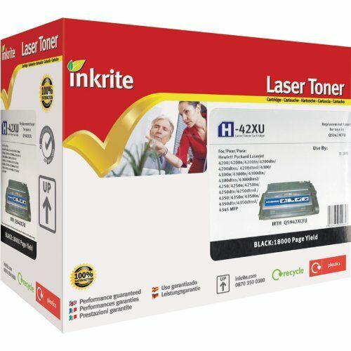 Inkrite Laser Toner Cartridge compatible with HP 4200 4300 4350 N DTN Q5942XCFU