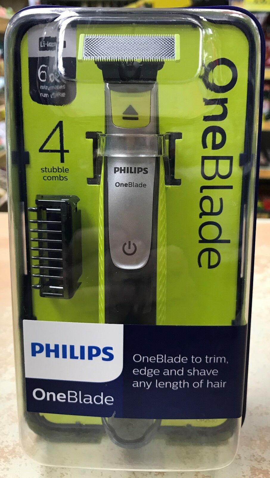 Philips Oneblade with 3 Stubble Combs, Mens