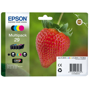 EPSON 29 Multipack Ink Cartridge T2986 XP 332 335 432 435 GENUINE C13T29864010