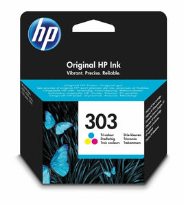 Genuine HP Original 303 Tri Colour Ink Cartridge T6N01AE ENVY Photo 5230 NO BOX