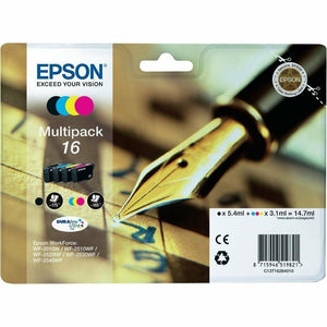 Epson 16 Series Multi Pack Ink Cartridges - Black Cyan Magenta Yellow Pen Boxed