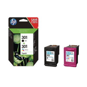 Original Genuine HP 301 Black & Colour Ink Cartridges For Deskjet 3055A Printer