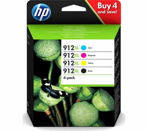 HP 912XL Cyan, Magenta, Yellow & Black Ink Cartridges 912 XL Original 8010 8020