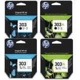 Genuine HP 303 / 303XL Black and Colour Ink Cartridges for Envy Photo 6230 7130