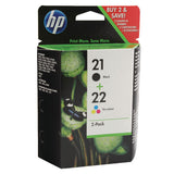 New Genuine HP 21 Black & HP 22 Colour Ink Cartridge For Deskjet F2280 Printer