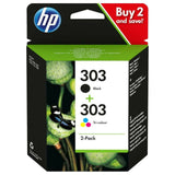 Genuine HP 303 / 303XL Black and Colour Ink Cartridges for Envy Photo 6230 7130