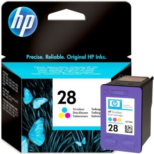 HP 28 Genuine/Original Ink Cartridges 240 Pages 8ml Tri-Colour HPC8728AE  VAT 20