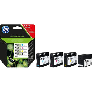 Set of 4 Genuine HP 932XL 933XL Inks OfficeJet 6100 6600 6700 7100 7510 7610 aio