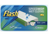 Flash Speedmop Hygienic WET CLOTHS Refills Lemon (24 per Pack) Speed Mop Refill