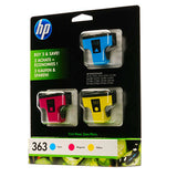 Original Genuine HP 363 Multi Pack 3 Colour Combo Printer Ink Cartridges CB333EE