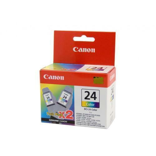 GENUINE ORIGINAL CANON BCI-24 COLOUR INK TANK TWIN PACK I250 MP390 ip2000