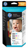 Genuine HP 364 Combo / 364XL Black and Colour Ink Cartridges Photosmart Cyan Lot